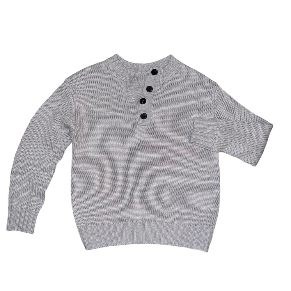 Grey knit sweater Size M with buttons